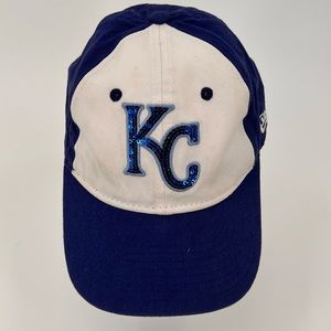 Rare Kansas City Royals Youth Adjustable New Era Sequin MLB Baseball Cap Hat
